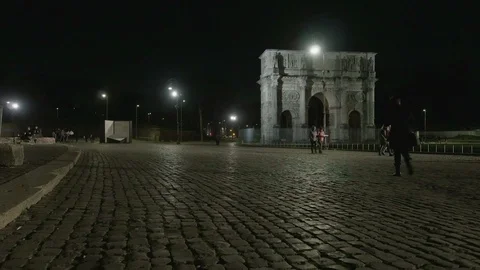 Arch of Constantine, Rome, in 4K Stock Footage 104821108