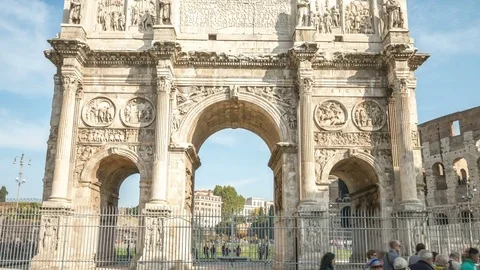 Arch of Constantine Rome Stock-Footage 85129344