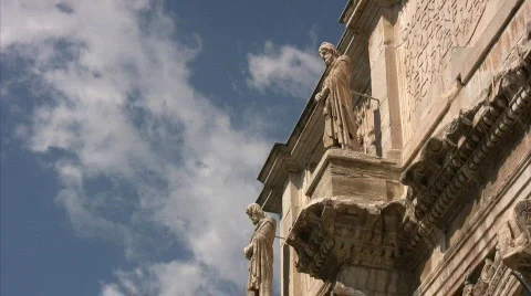 The Arch of Constantine in Rome - Italy Stock Footage 359503