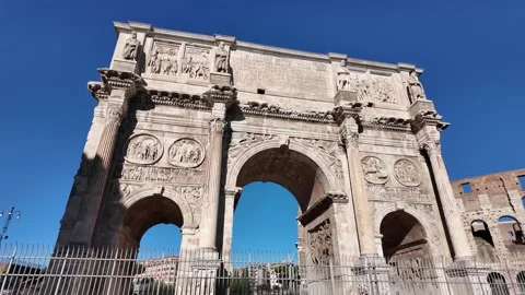 Arch of Constantine in Rome, Italy Stock Footage 321714839
