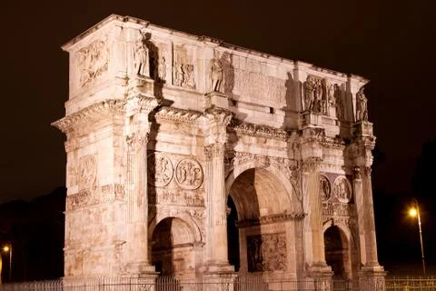 Arch of constantine in rome Stock Photos