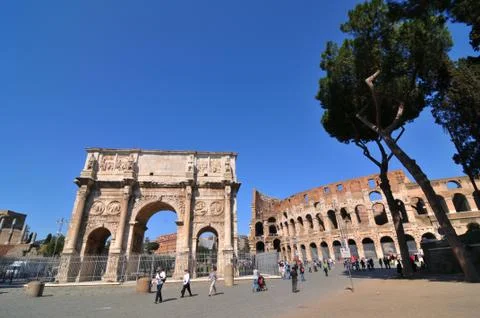 Arch of Constantine, Rome Stock Photos