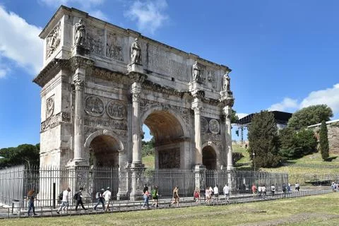 Arch of Constantine in Rome Stock Photos