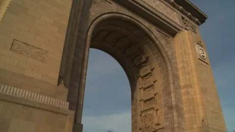 The Arch De Triumf in Bucharest, Romania Stock Footage 249739522