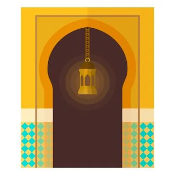 Arch design architecture construction frame classic, column structure gate door Illustrazione stock