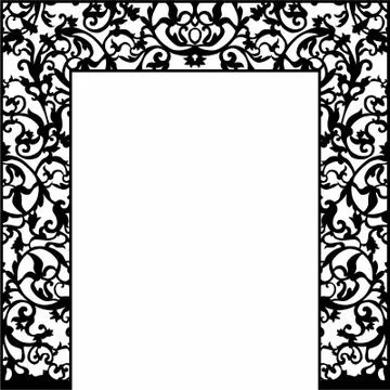 Arch designLaser cut cnc panel design for metal, wooden room divider. イラスト素材