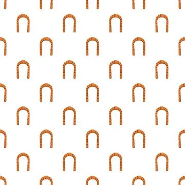 Arch doorway pattern with repeating geometric shapes Stock Illustration