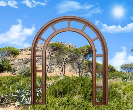 Arch in the fortress Illustrazione stock