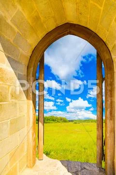Arch in the fortress Stock Photos