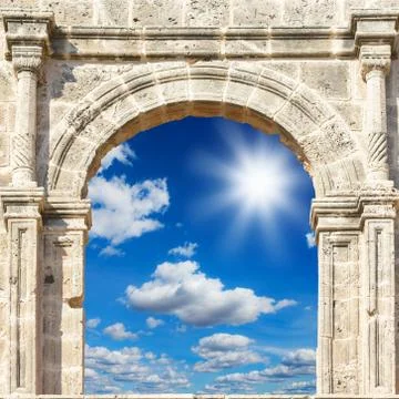 Arch in the fortress Stock Photos