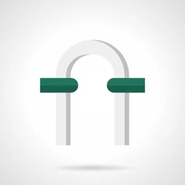 Arch for garden flat color vector icon Stock Illustration