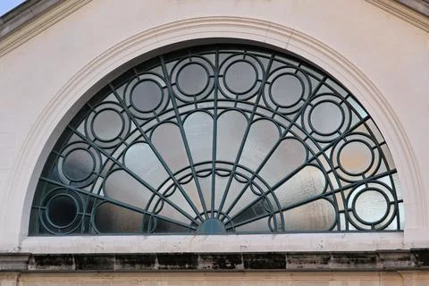 Arch Glass Window Foto stock