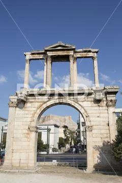 Arch of Hadrian, Athens, Greece, Europe Stock Photos