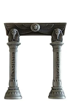Arch with hieroglyphs Stock Photos