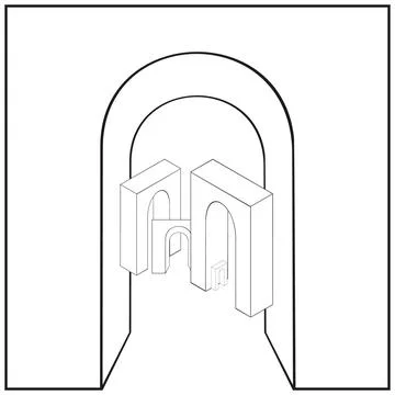 An arch Иллюстрация