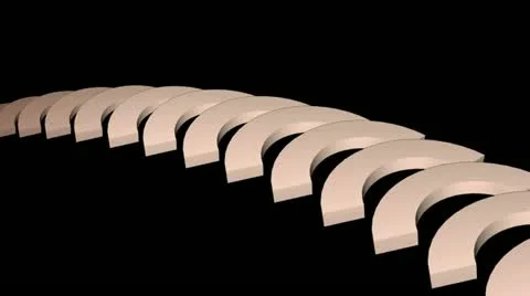 Arch math geometry array,conveyor belt &amp; stairs,computer tech web background. Stock Footage 11022669