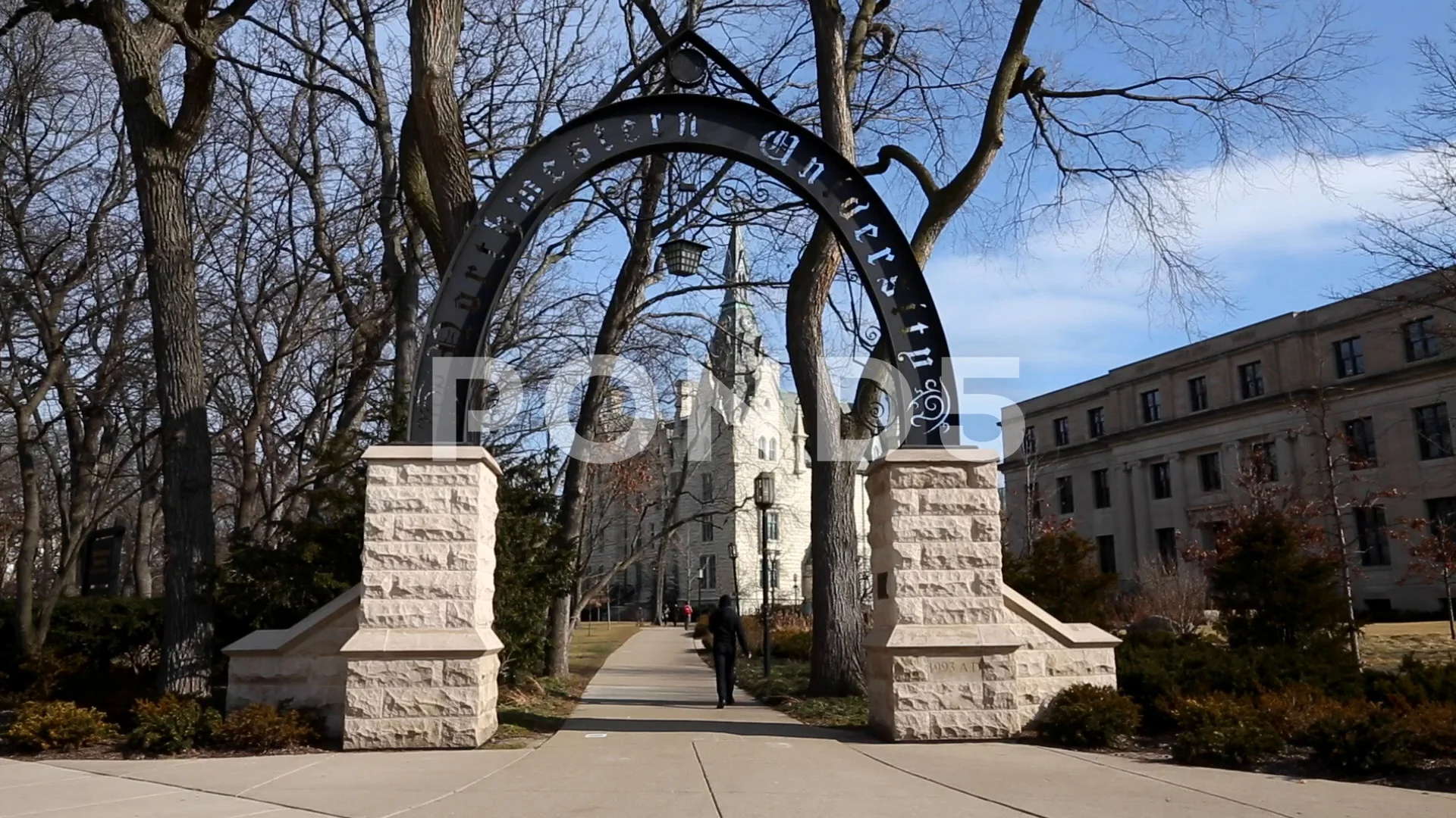 northwestern university campus arch