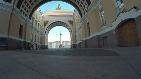 Arch Palace Square Stock Footage 67436527