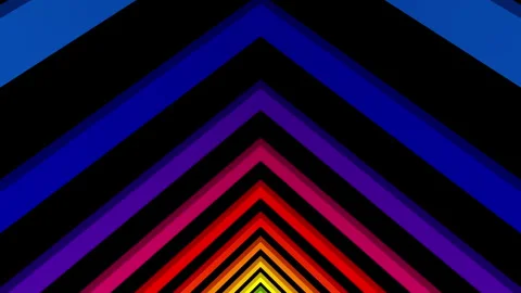 Arch pathway on black background Stock Footage 285661750