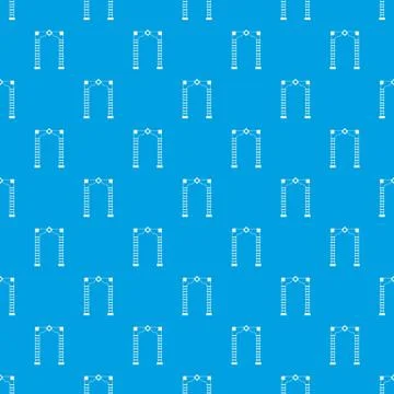 Arch pattern seamless blue 스톡 일러스트