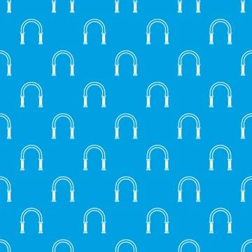 Arch pattern seamless blue 스톡 일러스트