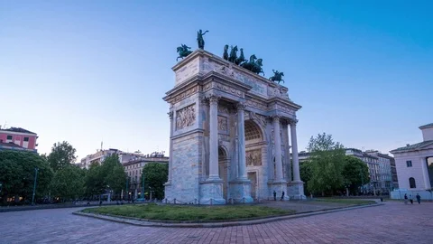 Arch of Peace Stock Footage 75233274