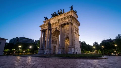 Arch of Peace Stock Footage 75234024