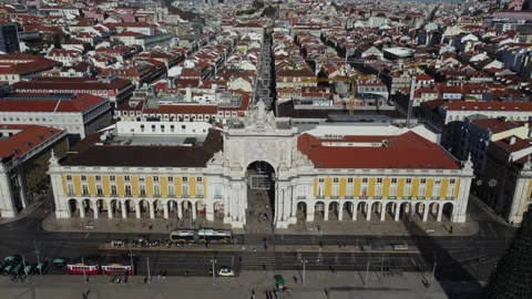 Arch of Rua Augusta 스톡 동영상 167505025