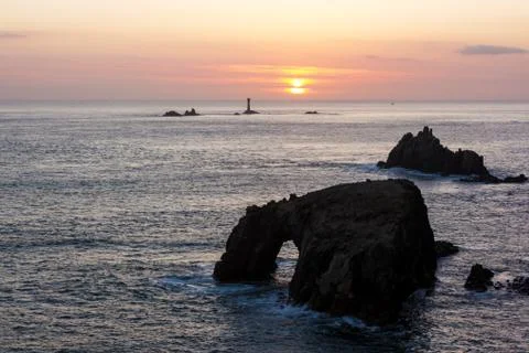 Arch in the sea Stock Photos