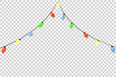 Arch shape of christmas lights Illustrazione stock