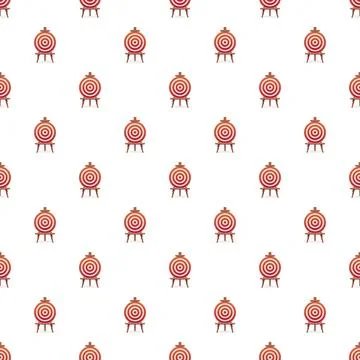 Arch target pattern seamless Stock Illustration