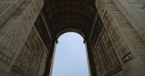 The Arch Of Triumph (Arc De Triomphe) In Paris Stock Footage 139541077