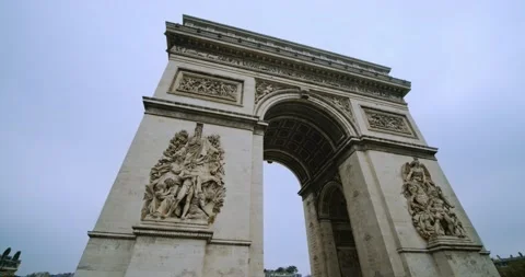 The Arch Of Triumph (Arc De Triomphe) In Paris Stock-Footage 139541078