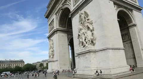 The arch of triumph Stock Footage 14830907