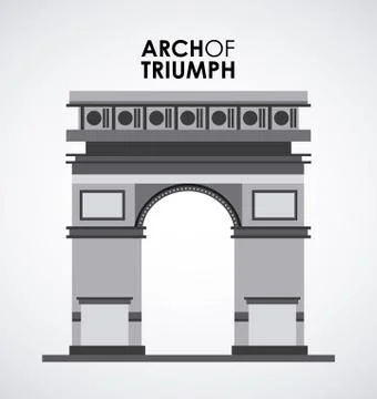Arch of triumph Illustrazione stock