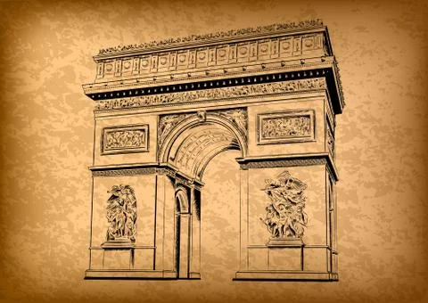 Arch of triumph Illustrazione stock