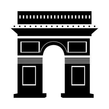 Arch of triumph Stock Illustration