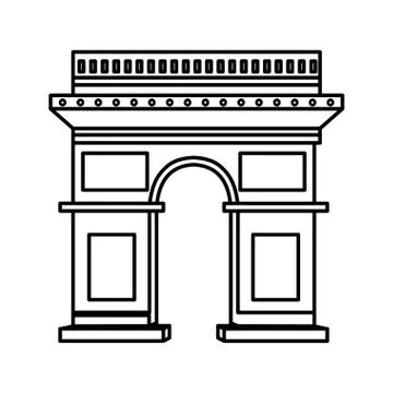 Arch of triumph Stock Illustration