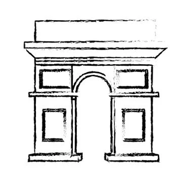 Arch of triumph Illustrazione stock