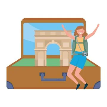 Arch of Triumph of Paris design Stock-Illustration