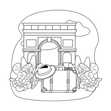 Arch of Triumph of Paris design Stock-Illustration