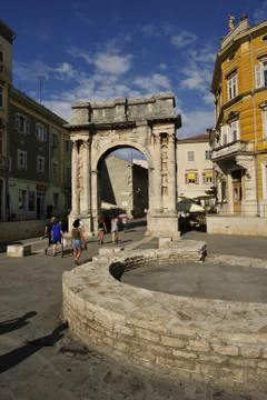 Arch of Triumph (Pula) Stock Photos