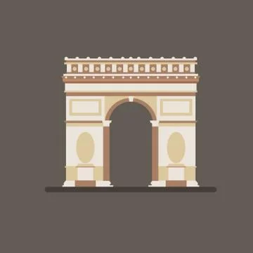 Arch of Triumph Vector Illustration イラスト素材