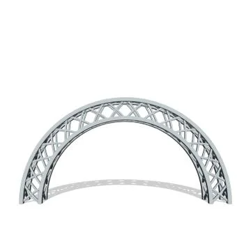 Arch truss. Isolated on white background.Vector illustration. Stock Illustration