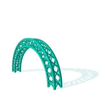 Arch truss. Isolated on white background.Vector illustration. Иллюстрация