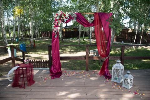 Arch wedding Foto stock