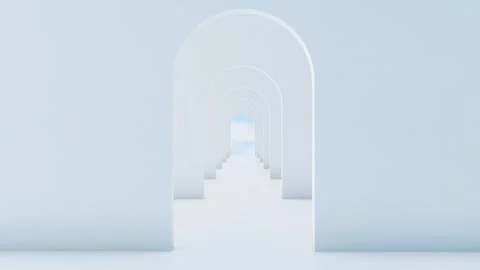 Arch White 2 Video stock 283562099