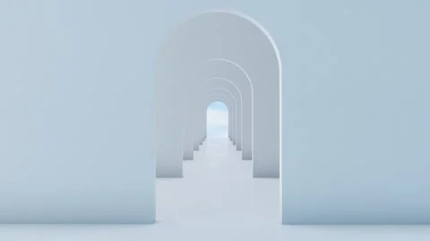 Arch White Video stock 283562096