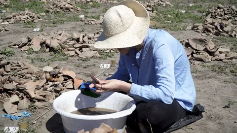 Archaeological excavations Stock Footage 112260629