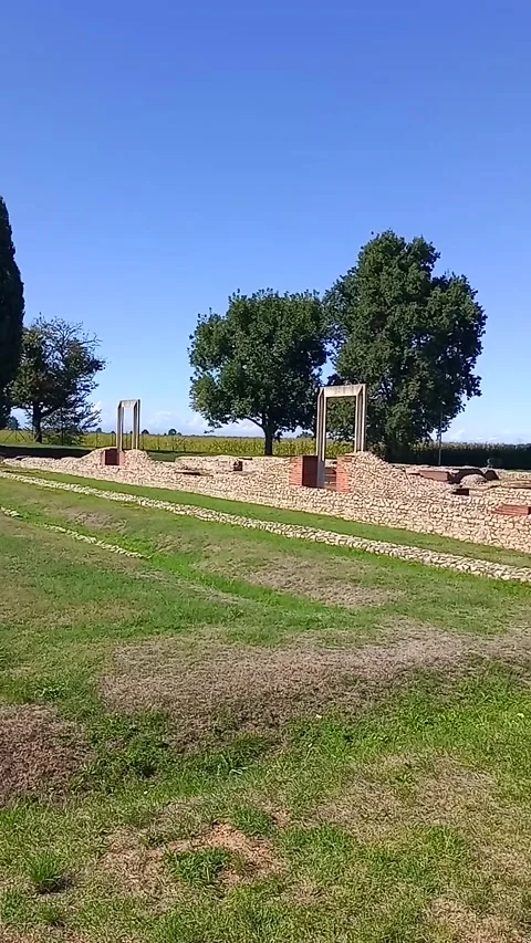 The archaeological park of Augusta Bagiennorum Stock Footage 316543198